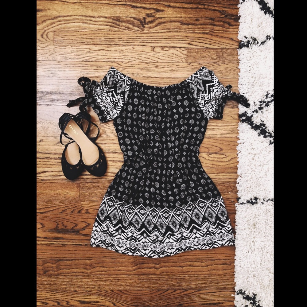 Band of Gypsies • Print Off Shoulder Dress